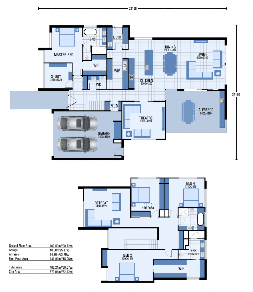 Sunhill Floorplans